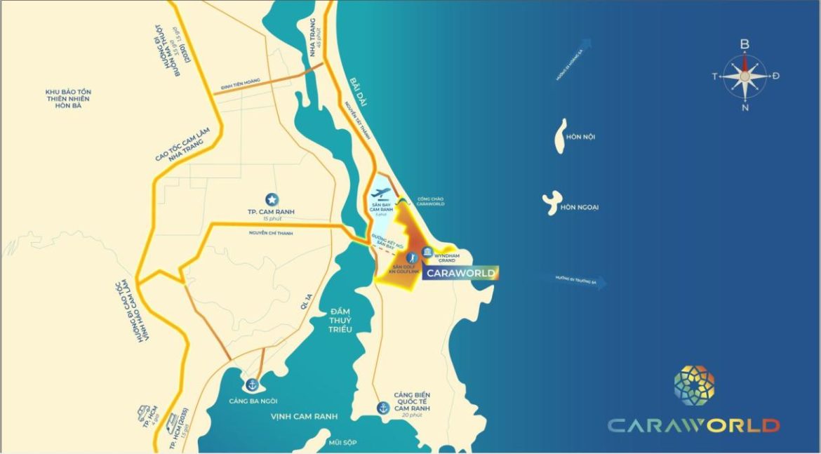 Vị trí CaraWorld Cam Ranh